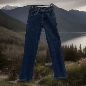 40 Grit Jeans Mens 28x32 Blue Denim Standard Fit Work Utility Carpenter Pockets